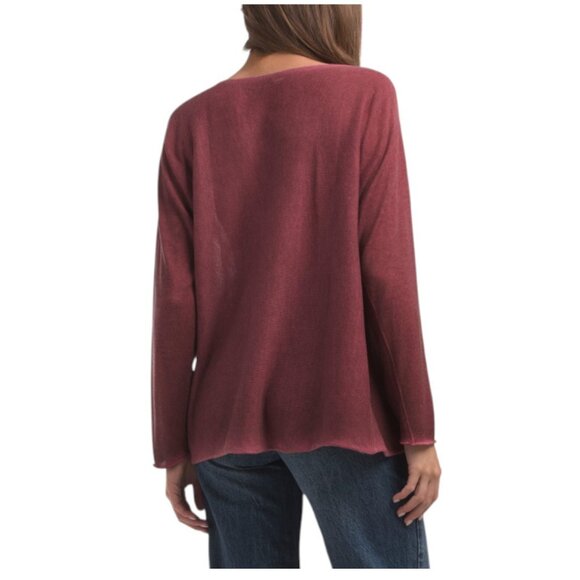 VENTI Made In Italy Soft Knit Mineral Wash Sweater - Picture 2 of 2